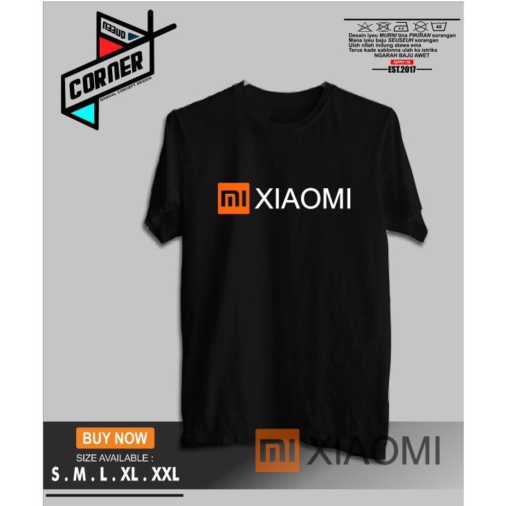 Terbaru Kaos Xiaomi Handphone Logo Mi Indonesia Baju Gadget Hp Tshirt Distro Premium Original Merch Shopee Indonesia