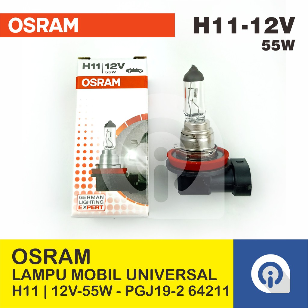 H11 Osram Halogen 55 watt original 100%