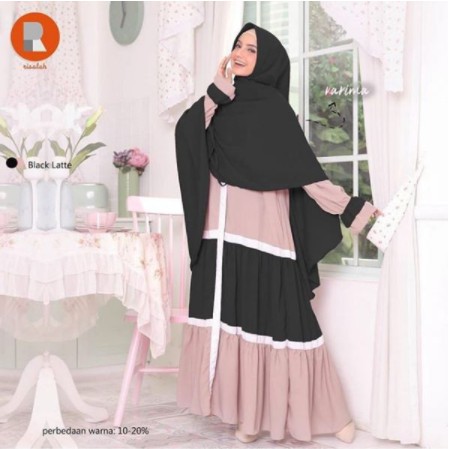 Baju Gamis Muslim Terbaru 2020 2021 Model Baju Pesta Wanita kekinian Bahan moscrape Kondangan remaja