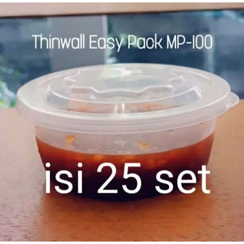 Thinwall MP-100 / Kotak Tempat Puding, Sambal @25 Pcs