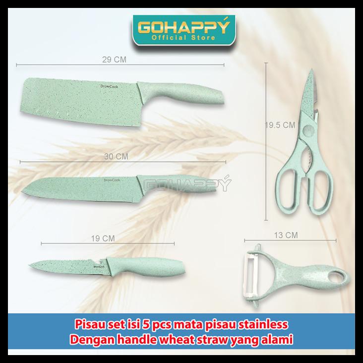 

(TERBARU) GOHAPPY PISAU SET PASTEL TAJAM BEAUTIFUL COLOR KY33