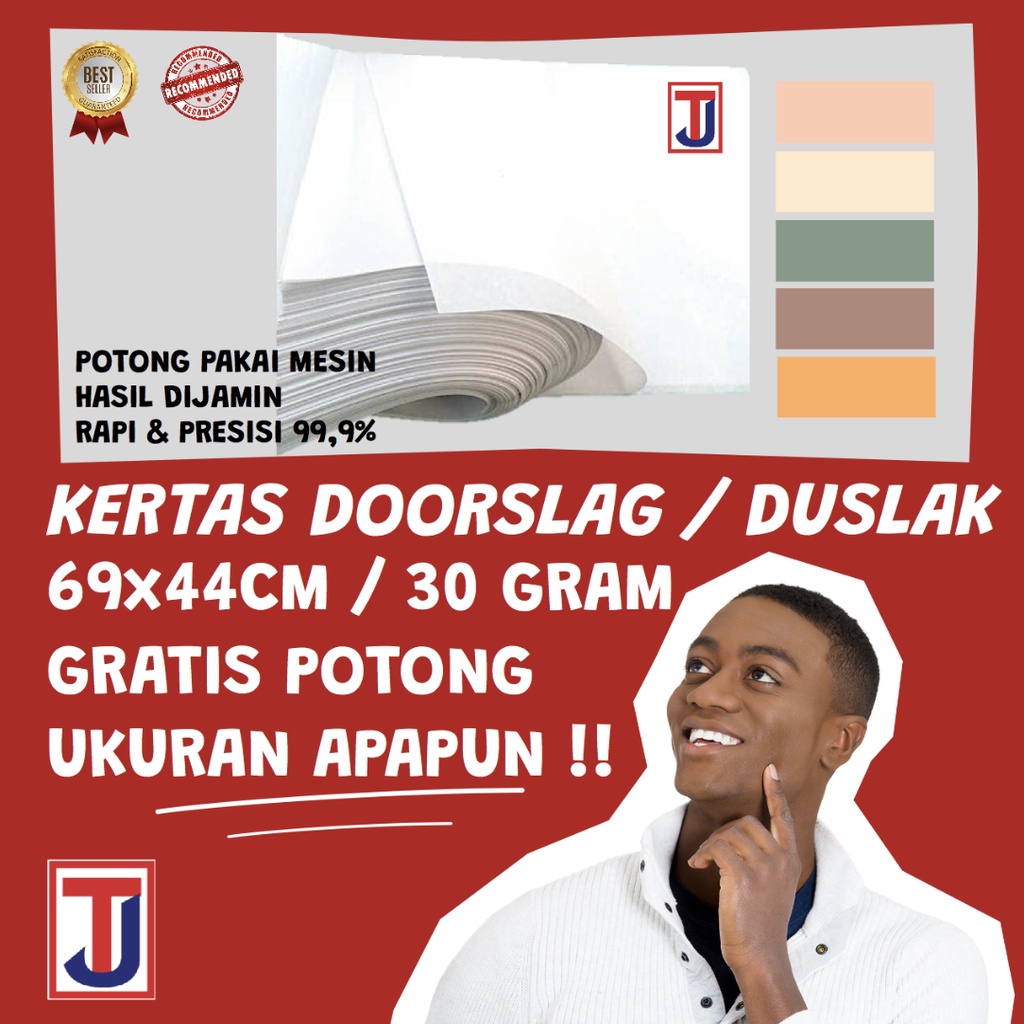 

Kertas Doorslag/Doorslah/Duslak 69x44cm 30Gram (Packing/Wrapping Paper/ Kertas Pembungkus)