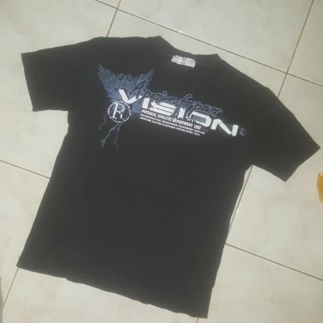 Number 61 Baju Preloved Second Bekas Kaos Shirt Pria Wanita Hitam N61