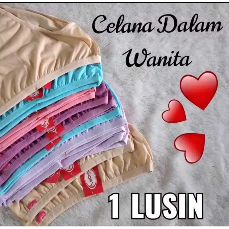 Undies CD 3 Pcs Polini &amp; Mirip, Celana Dalam Wanita Dewasa Murah, CD Wanita, Sempak Wanita