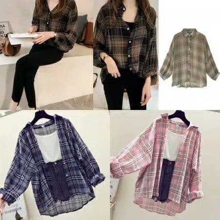 Baju Kemeja Guilen Kemeja Lengan Panjang Wanita | Baju Atasan Kasual Wanita | Kemeja Wanita Stylish