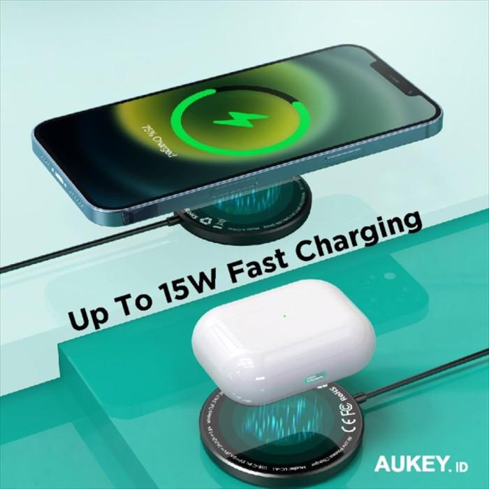 Aukey Wireless Charging Aircore Magnetic QI Certified 15w - 500822 / 500865 - LC-A1