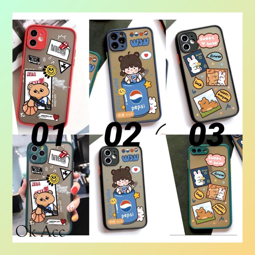 Casing Motif Kelinci Lucu AA09 for Iphone 6 6s 6+ 6s+ 7 8 7+ 8+ X Xr Xs Max 11 Pro Max 12 13 14 Pro Max