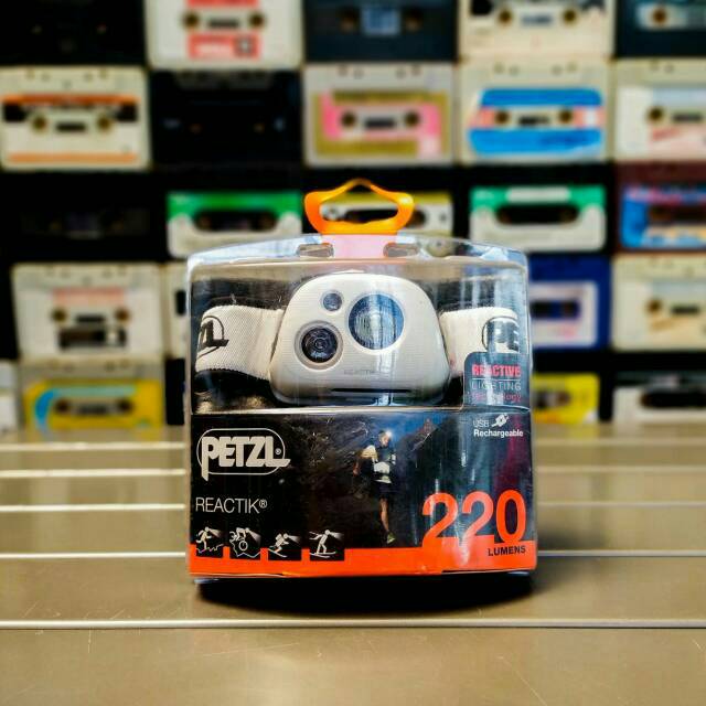 Headlamp Petzl Reactik 220 Lumens Senter Kepala Lampu Petzl