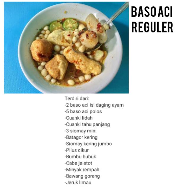 

Baso aci reguler