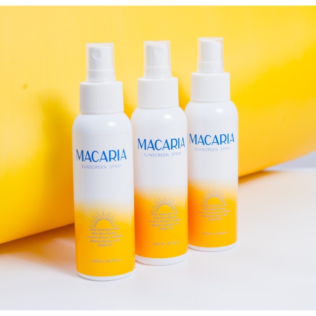 

Macaria Sunscreen Spray isi 3 pcs