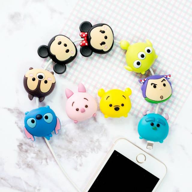 READY STOCK JKT| Cable Bite/Pelindung Kabel/Cable Saver/Cable Protector- Tsum Tsum