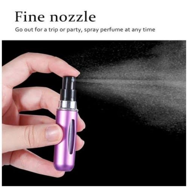 Botol Parfum Spray Refillable 5ml Oval