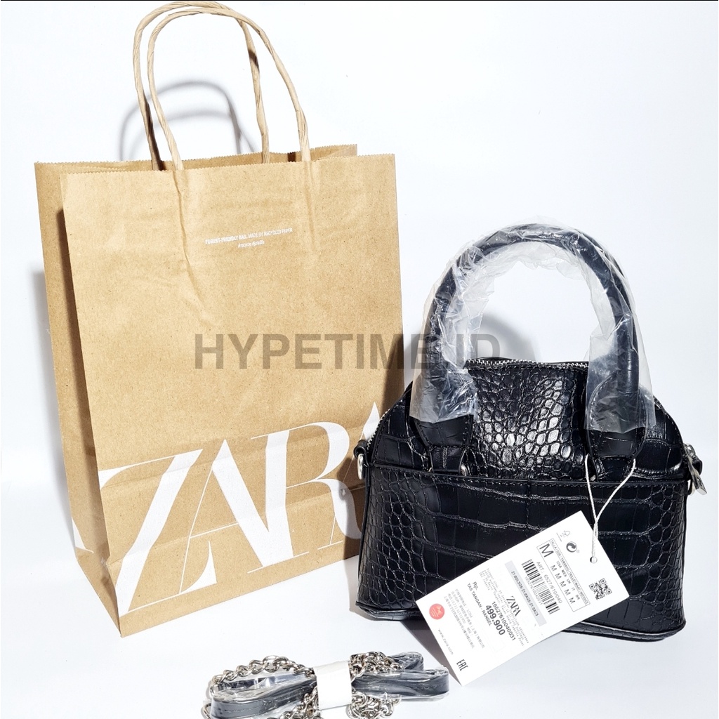 Zara mini croco hand bag original / Tas zara original