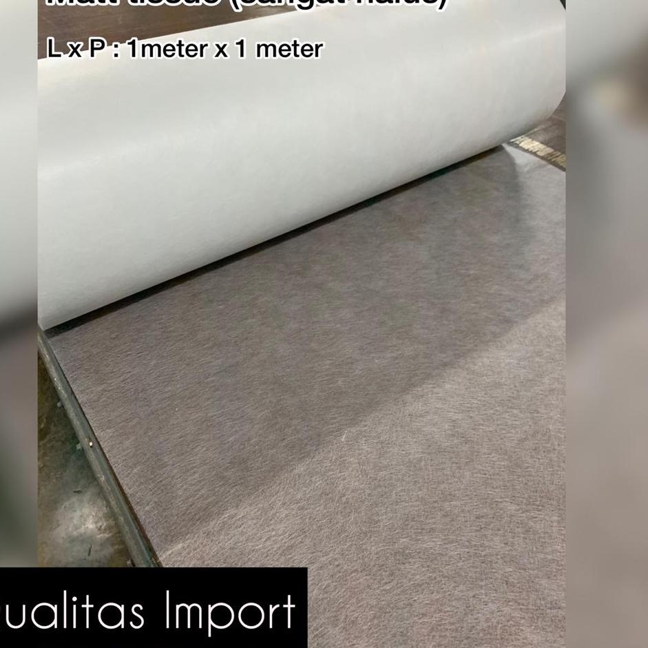 ➲ Fiberglass Matt Tissue PE / Serat Fiber Tissue / Tisu Mat 1m ♩