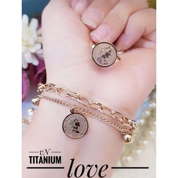 TiTanium set gelang cincin y8293