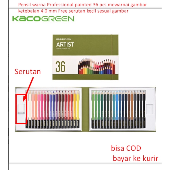

Promo Pensil Warna Professional Painted 36 Pcs Mewarnai Gambar Ketebalan 4.0 Mm Free Serutan Kecil