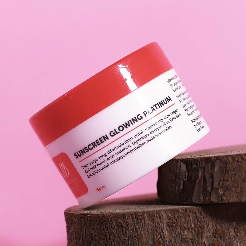 MD GLOWING Sunscreen glowing platinum by MD Glowing new MD Glowing Distributor Resmi
