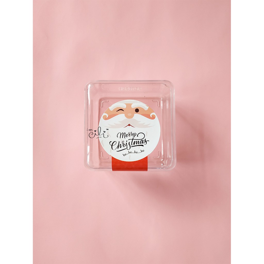 

(SC014/SC015) stiker toples kue kering box kotak natal christmas santa