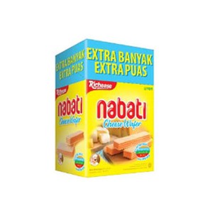 

Richeese Nabati Wafer Keju Extra Banyak [ 1 Pak Isi 20 ]