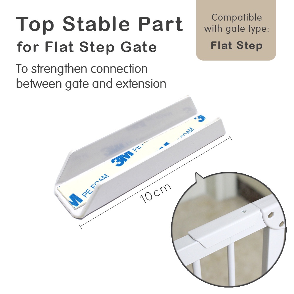 SKIDA Top Stable Part for Flat Step Safety Gate / Penguat Sambungan Extension