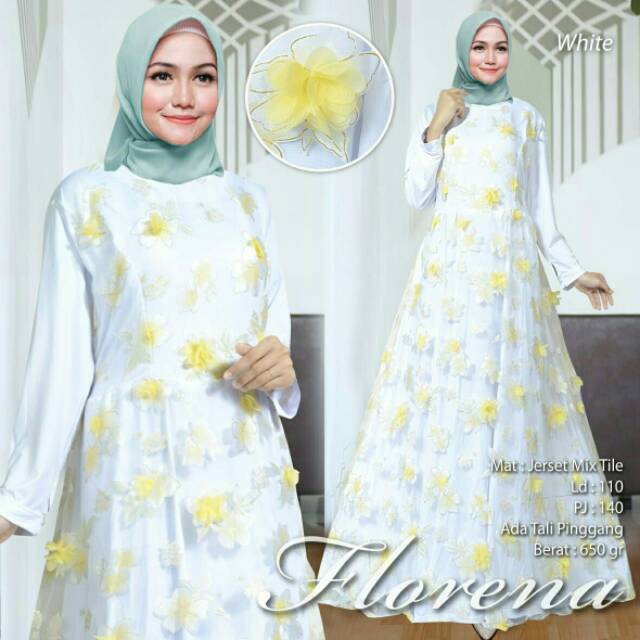 Florena Maxi flower bunga timbul