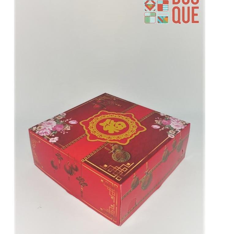 

G98B DUS KOTAK BOX TART / CAKE IMLEK BUNGA 25x25x10(10Pcs) !