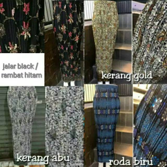 Termurah rok plisket panjang rok kebaya motif terlengkap