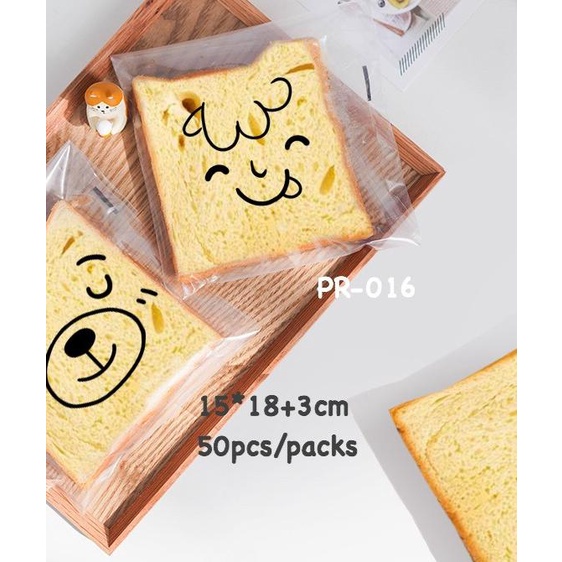 

Plastik roti bakpao bluder 50pcs plastik kue lucu PR-105