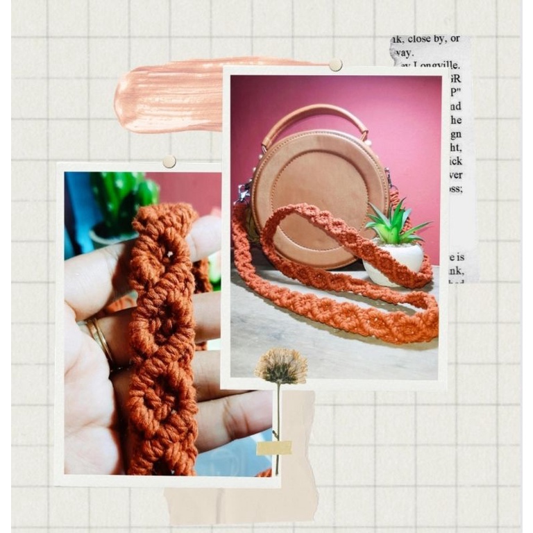 knots_bydinar | tali tas macrame | tali tas aesthetic | strap bag macrame | tali tas macrame murah |