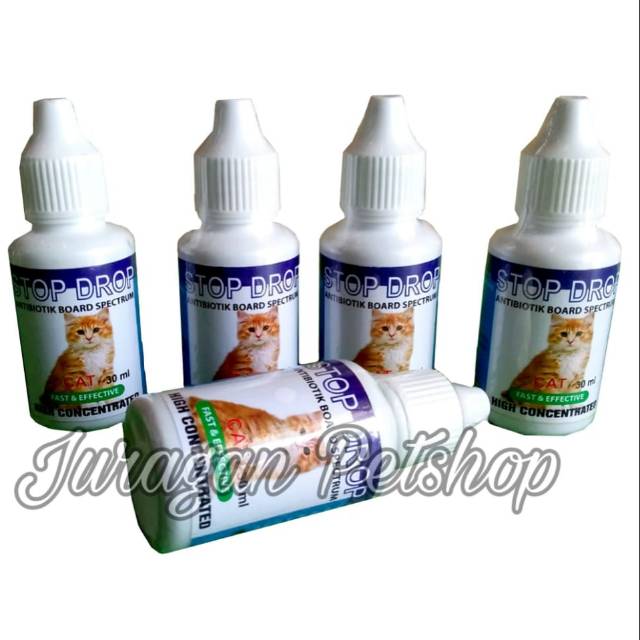 Stop Drop 30 ml | Antibiotik Kucing | Obat kucing