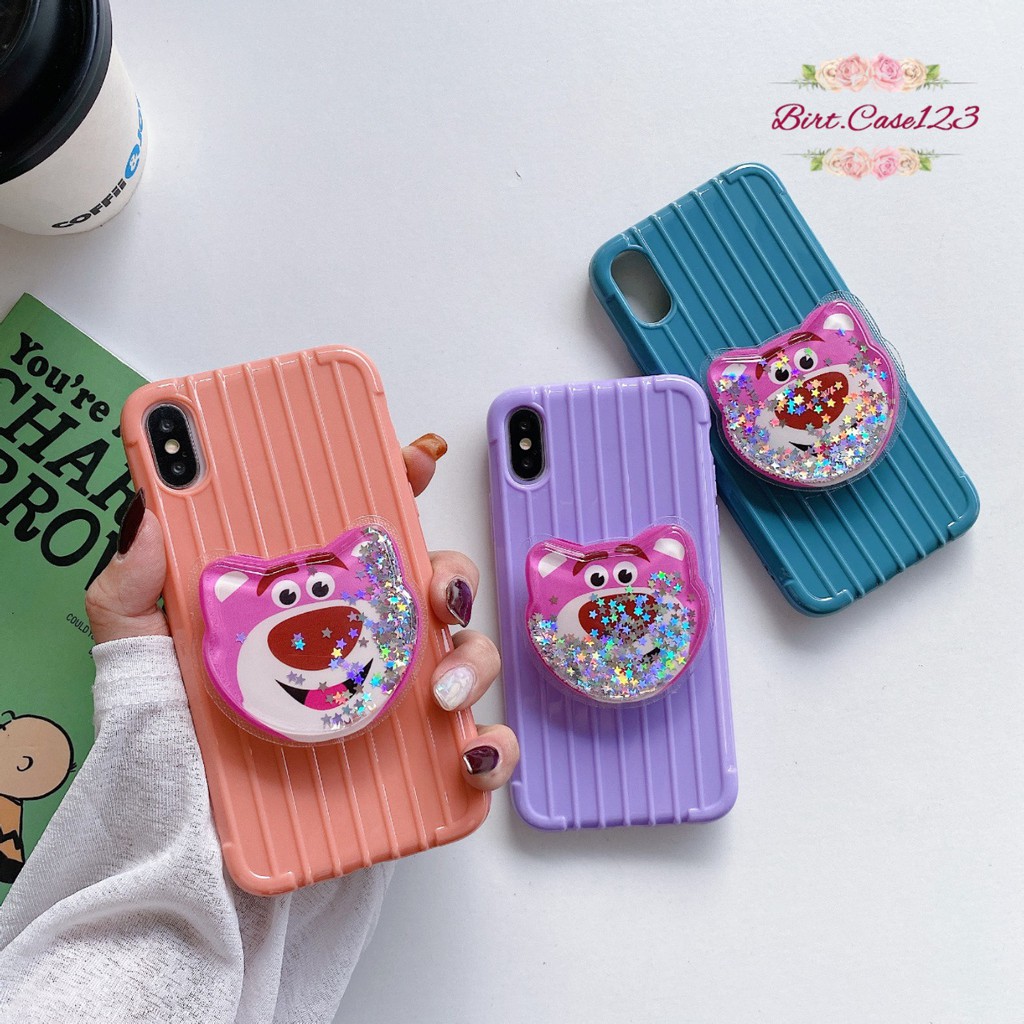 case casing popsocket glitter luggage koper redmi 4a 5a 6a 7a 7 8a 8pro note 4 5a 7 8 alltype BC1008