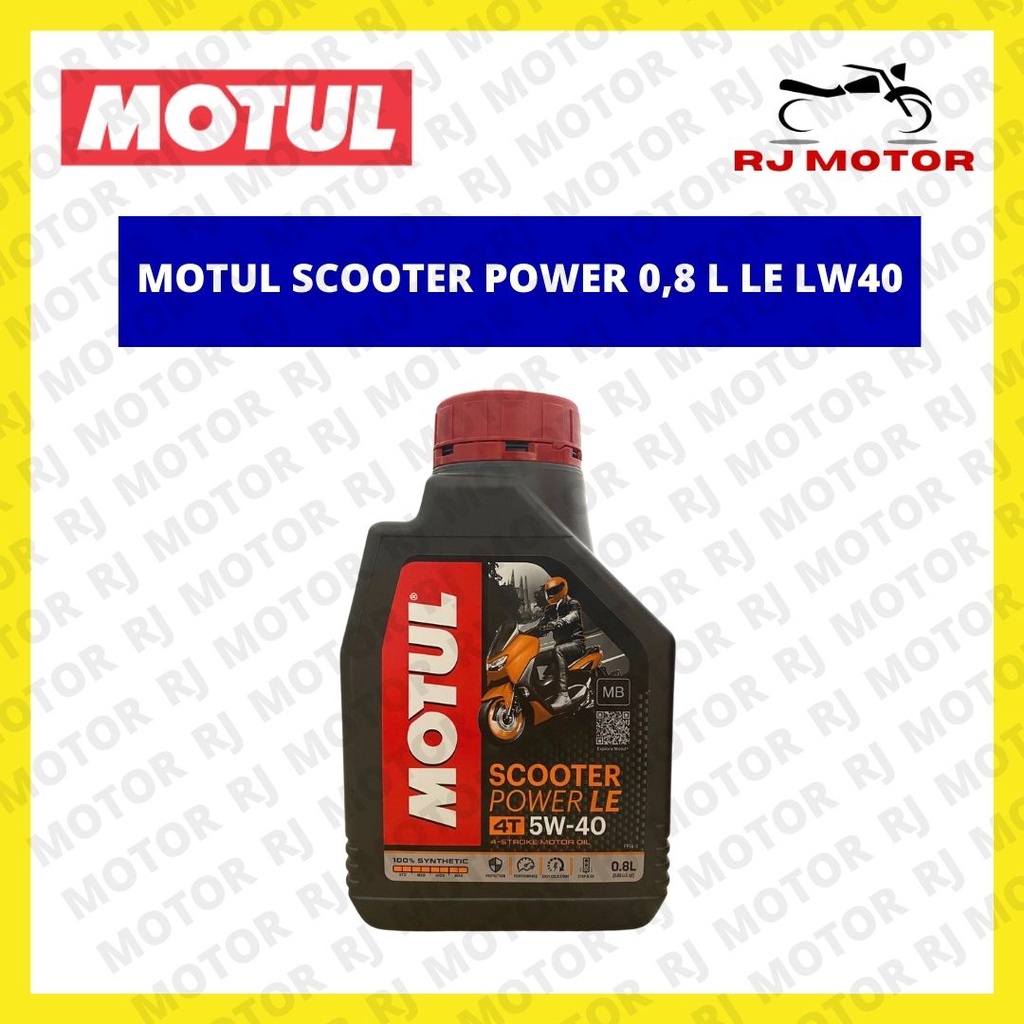 OLI MOTUL 4T SCOOTER POWER LE 5W 40 0,8 LITER OLI MOTOR ASLI