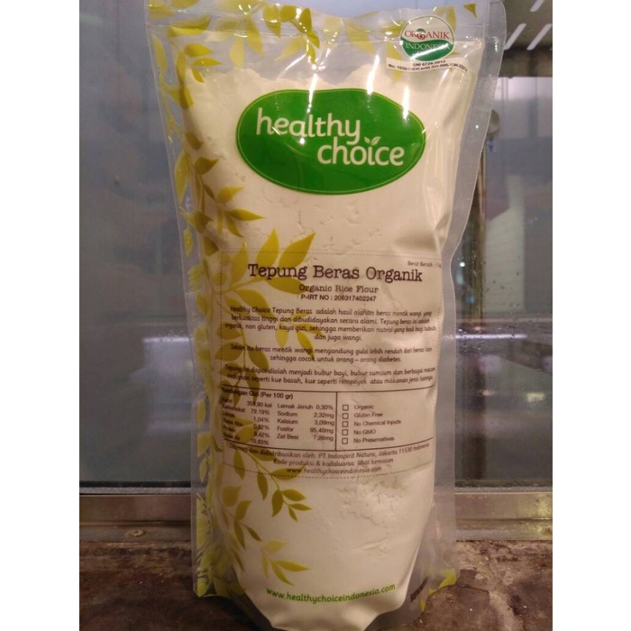 

Healthy Choice Tepung Beras Organik 1 kg