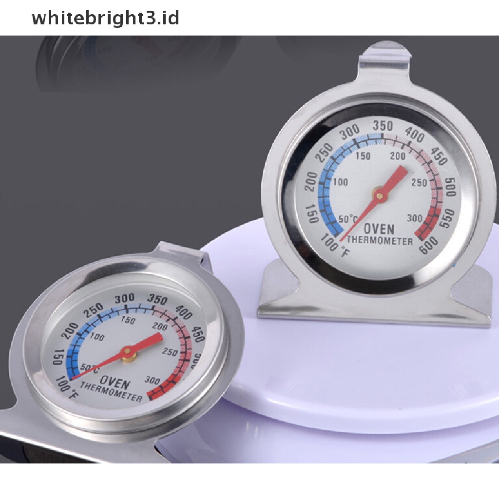 {whitebright3.id} Stainless Steel Oven Thermometer Temperature Gauge Home Kitchen Food Meat Case ,