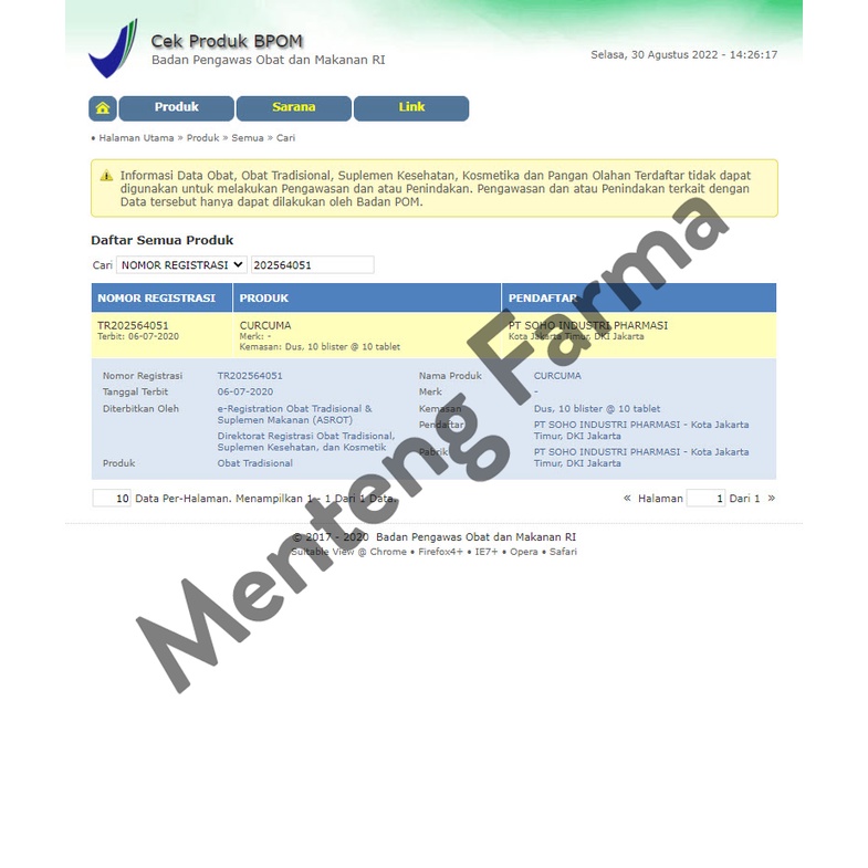 Curcuma 20 Mg 10 Tablet - Suplemen Kesehatan Hati dan Nafsu Makan