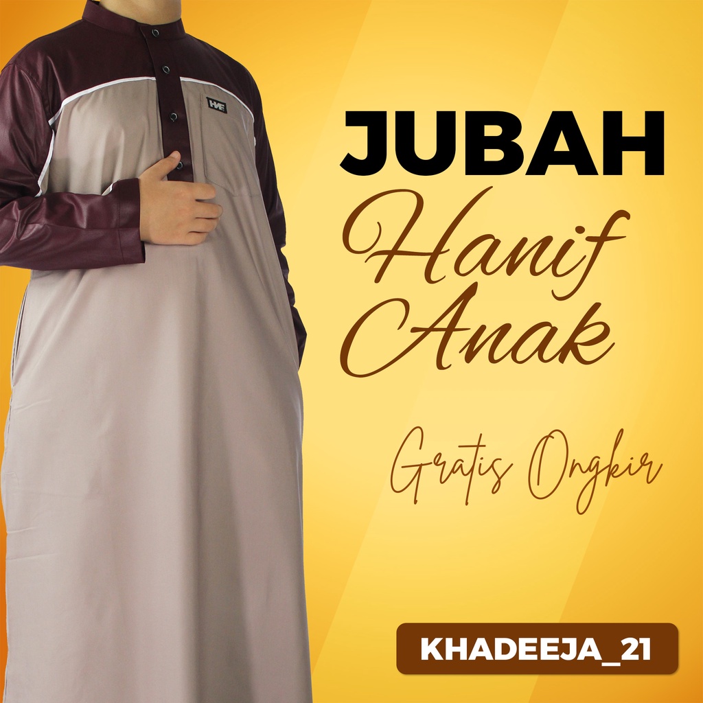 Jubah Anak Laki Laki Gamis Remaja Tanggung Hanif Premium Kasual Bahan Katun Madinah Pakistan Putih L