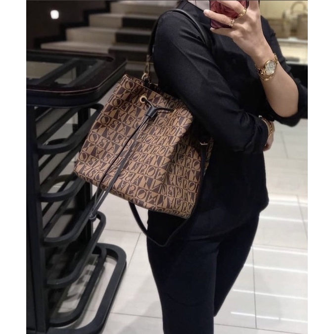 serut Bonia monogram sale (dapat tali pendek + panjang)