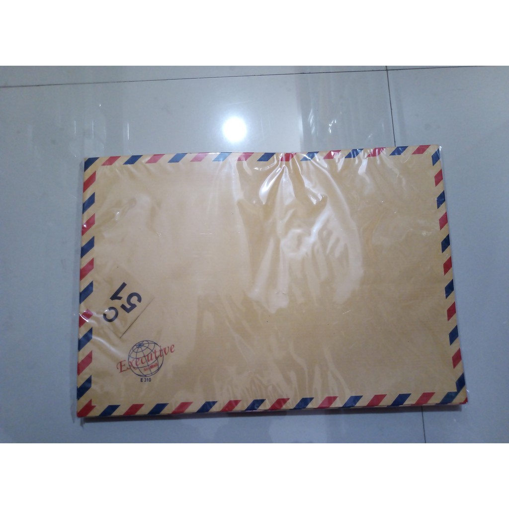 

AMPLOP TALI 310 EXECUTIVE ( 10 LEMBAR ) COKLAT AIRMAIL