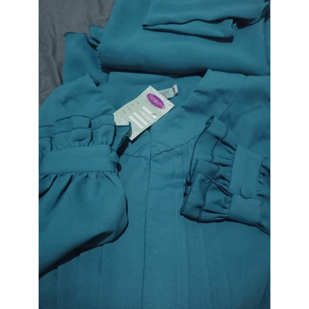 Gamis set RH Rumah Hafidzah Wolly Zizeza XS NWT