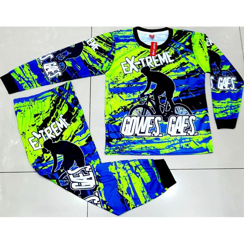 STELAN BAJU SEPEDA GOWES SIZE 4-14 UMUR 3-10 THN