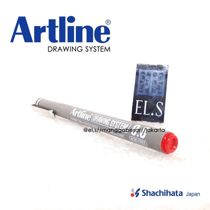 

Pendrawing- Artline Drawing System 06 Red ( Drawing Pen ) -Drawing-Pen.