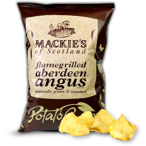 

Mackies of Scotland flamegrilled aberdeen angus potato crisps 150g