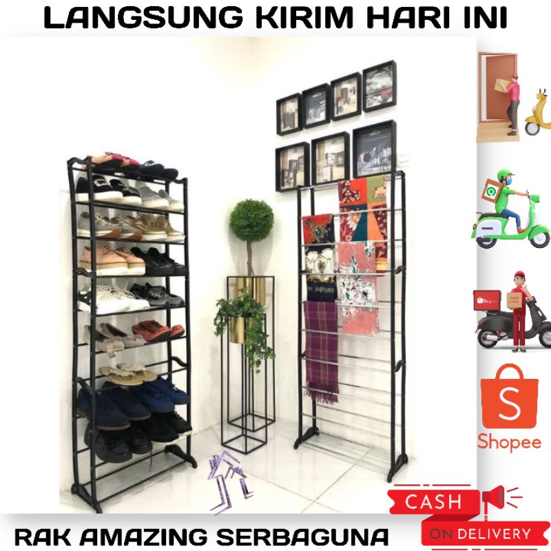 SHENAR Amazing Shoe Rack / Rak Sepatu Susun 10 / Rak Sepatu / Rak Hijab