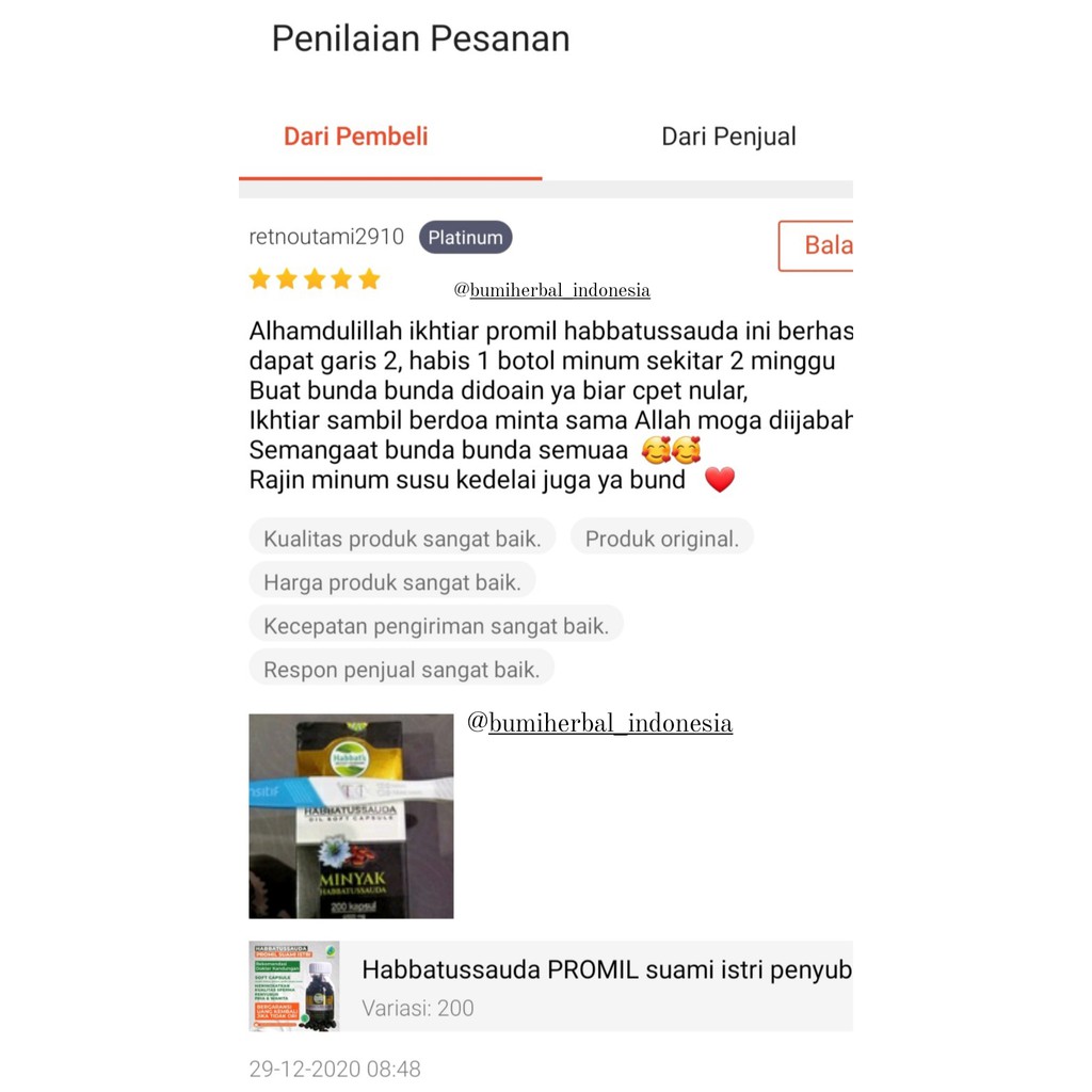 HABBATUSSAUDA PROMIL SUAMI ISTRI penyubur kandungan sperma pria habatusauda promil program hamil-2