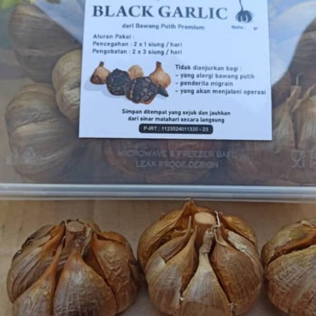 

BLACK GARLIC BAWANG HITAM 1 KG // FERMENTASI BAWANG PUTIH