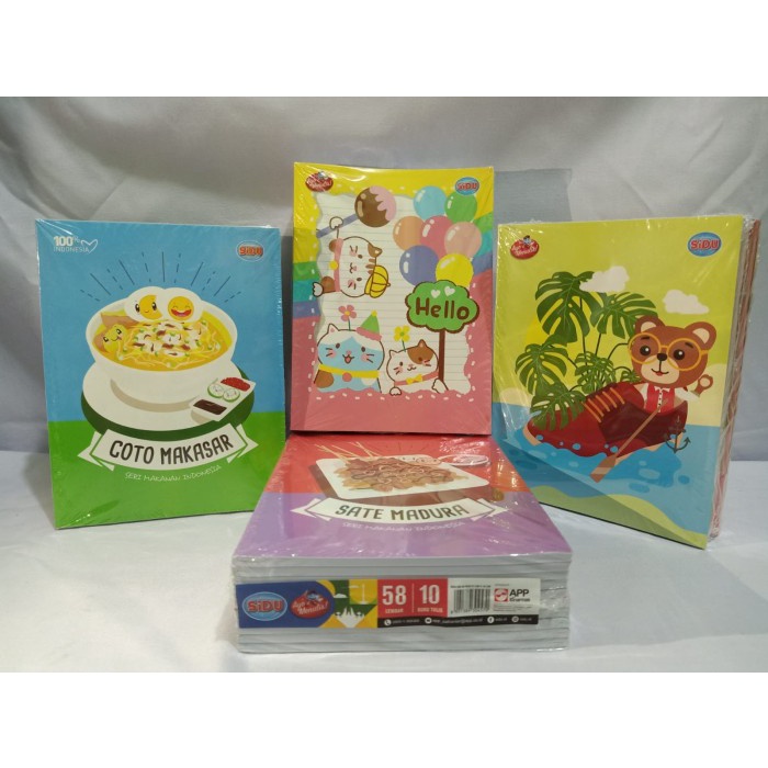 

CODE0A2 Buku Tulis Sinar Dunia (SIDU) 58 Lembar (Pak 10 Buku)