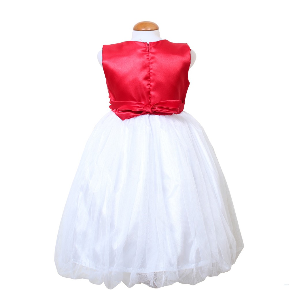 Dress kids anabel/pakaian anak perempuan/dress tingkat anak bunga kombi brukat/dress pesta anak mura