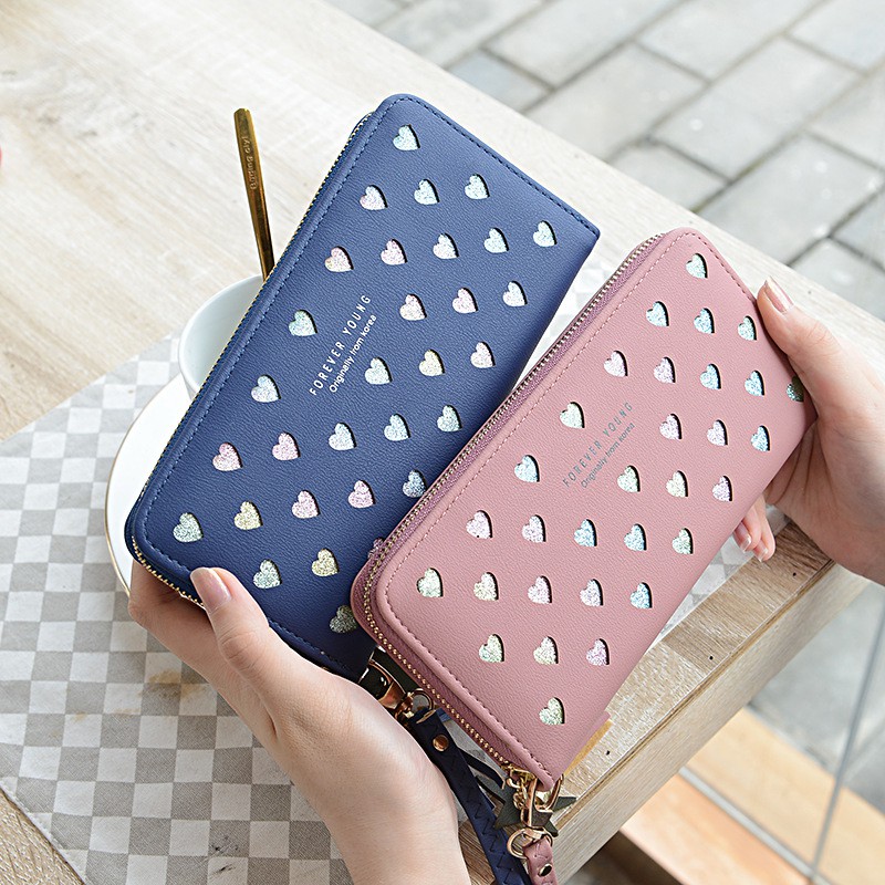 (COD) Dompet Wanita Dompet Kartu Dompet Panjang Dompet Cantik MALL SHOPPING