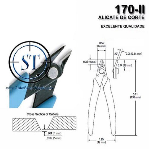 Tang Potong Biru Tajam 5 inch Cutting potong Coil Khantal Nicrome crimping Kaki Komponen IC