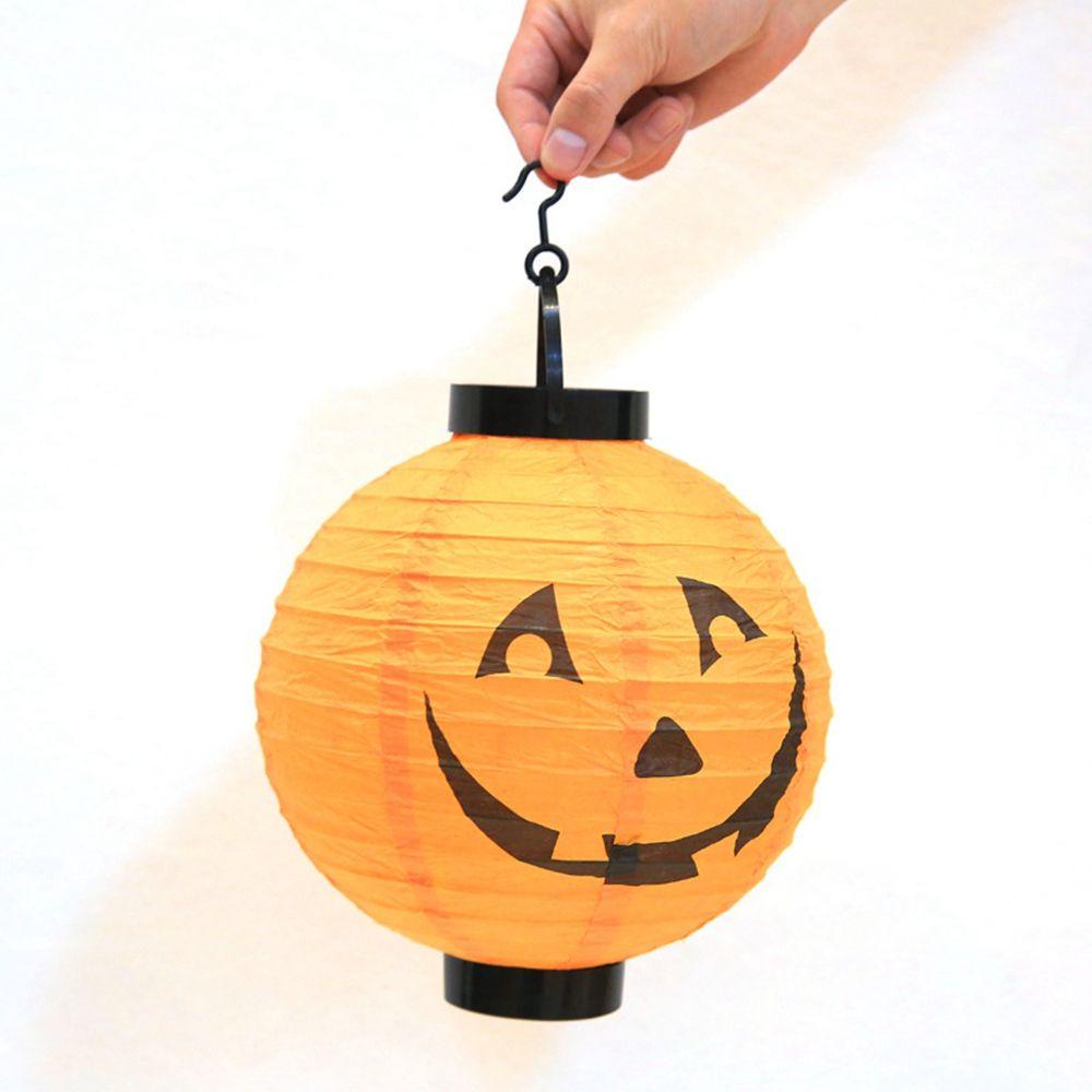 [Elegan] Lampion Kertas Horror Taman Dekorasi Halloween Dengan Lampu LED Dekorasi Halloween Horror Lantern